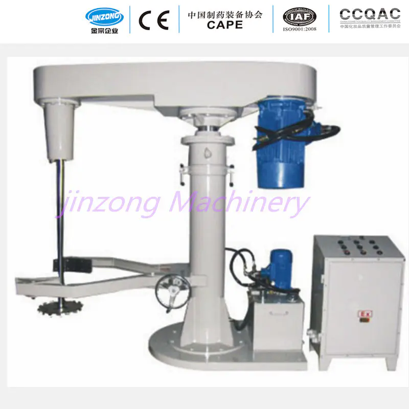 Paint Production Mixing Equipment / Hydraulic Lifting Disperser