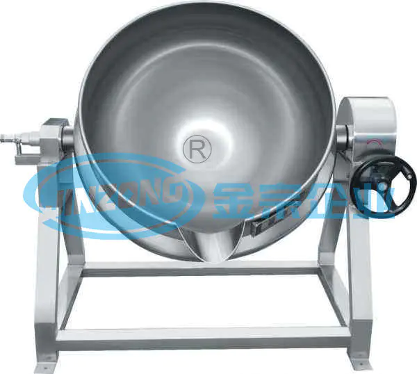 Stainless Steel Steam Heating Cooking Pan Jacketed Boiling Pot