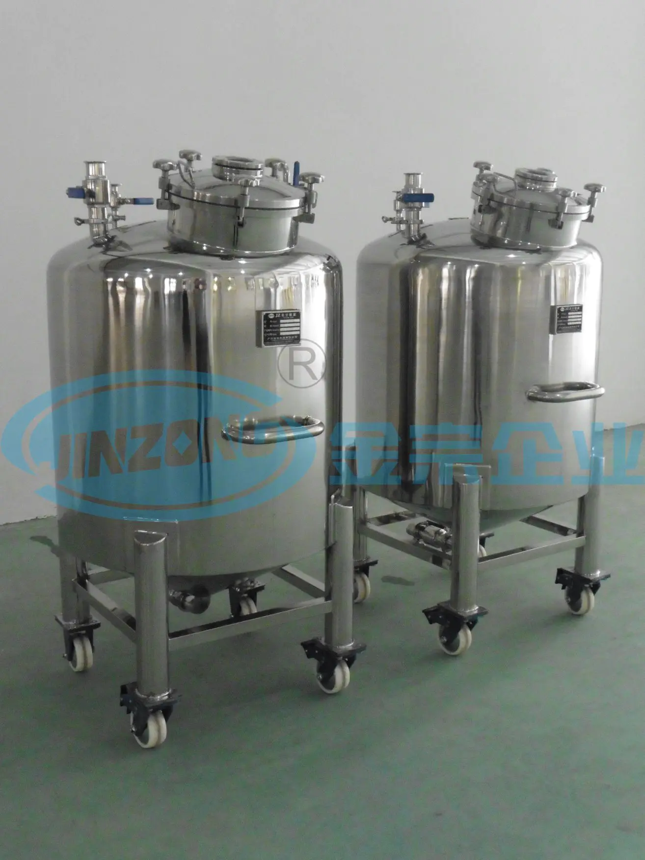 1000L Stainless Steel Steam Electric Heating Jacketed Cooling Storage Tank