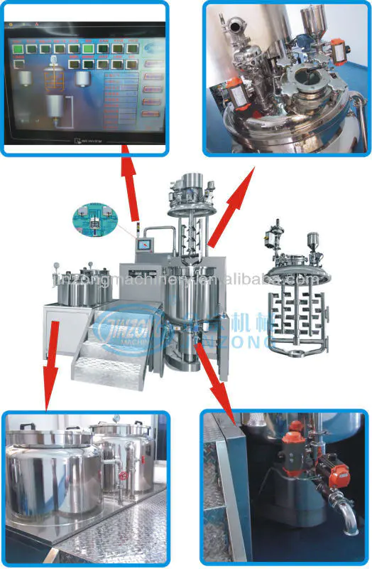 Universal Emulsifying Mixers for Pharmaceutical Food Chemical Cosmetic Industrials