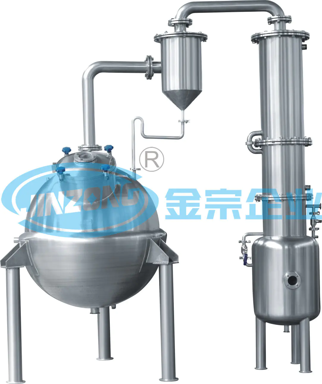 Vacuum Milk Evaporator Multiple Effects Distillation Concentrator