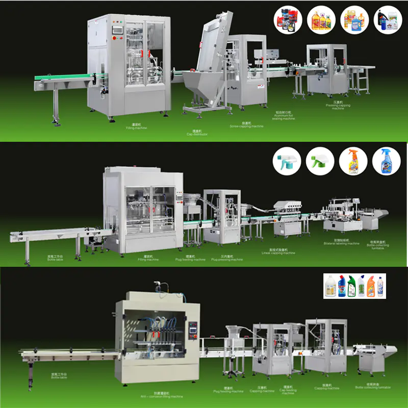 Automatic Filling Packing Line for Shampoo, Hand Sanitzier, Lubricating Oil