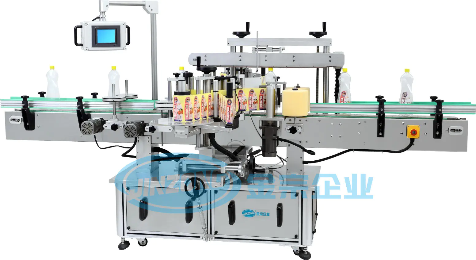 Automatic Round Bottle Labeling Machine Video China OEM Supplier