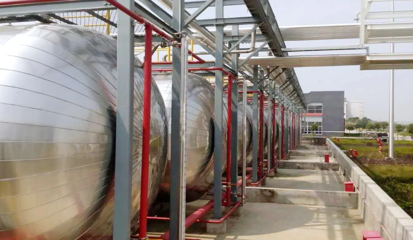 Horizontal Large Capacity Chemical Storage Tank