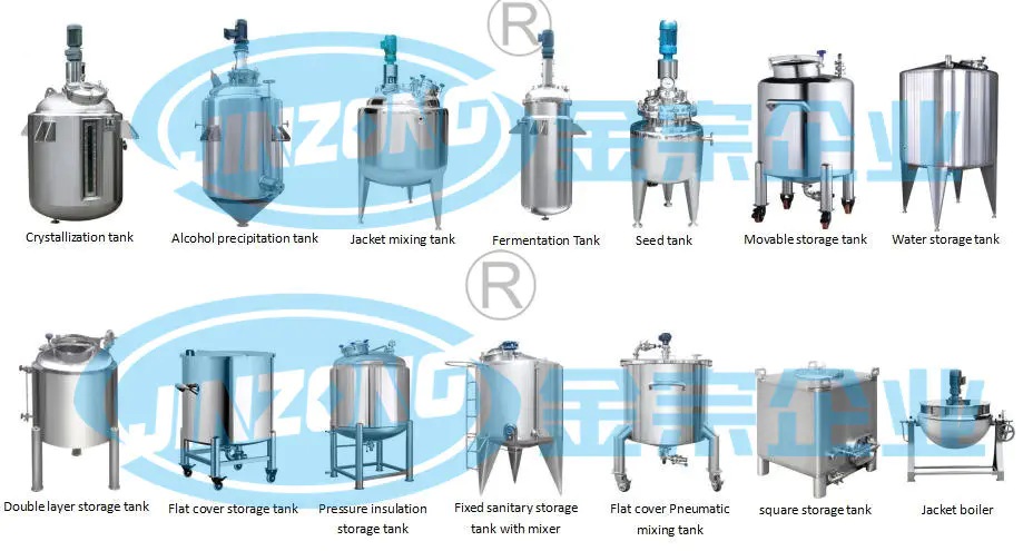 Sanitary Stainless Steel Storage Vessel for Food and Pharmaceutical Industrues