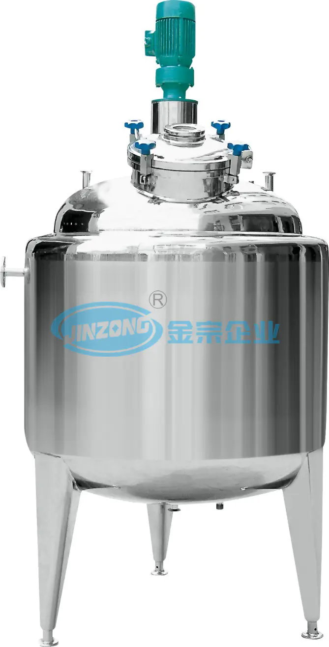 Stainless Steel 304 316L Aseptic Reactor Vacuum Mixer Mixing Tank