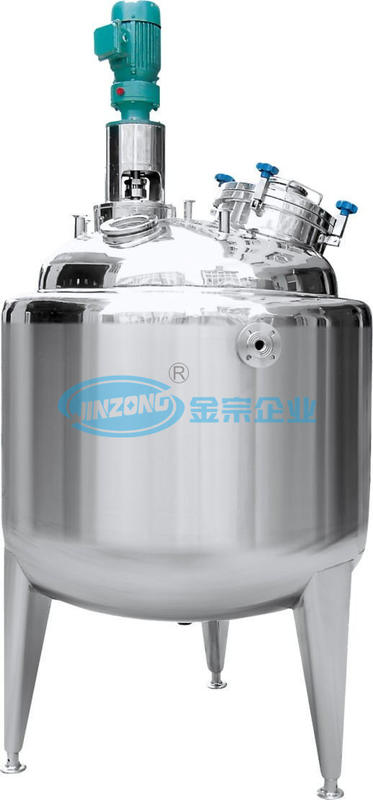 1000 Liter Steam Heating Mixer Stainless Steel Jacket Mixing Tank