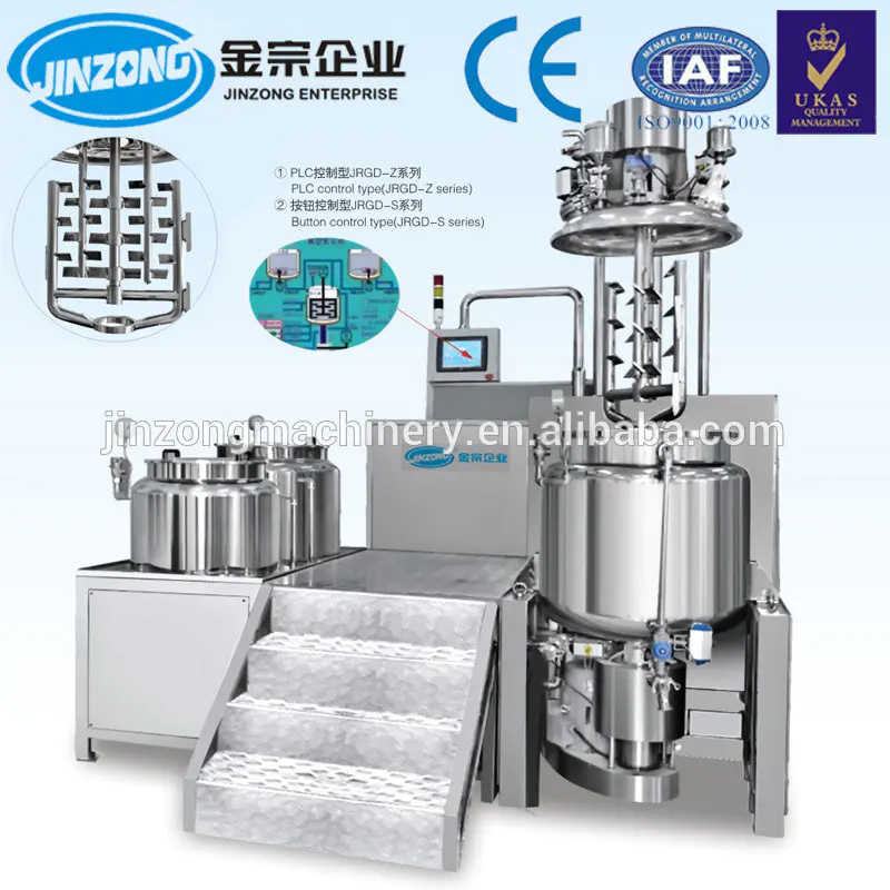 Automatic Ointment Manufacturing Plant Vacuum Emulsifying Mixer Pharmaceutical Machinery