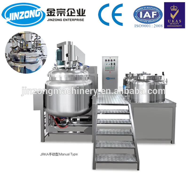 Automatic Ointment Manufacturing Plant Vacuum Emulsifying Mixer Pharmaceutical Machinery
