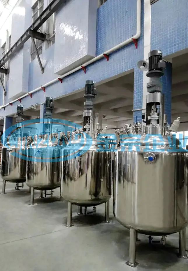 Jacketed Reaction Vessel Mixing Tank Mixer Reactor for Pharmacy