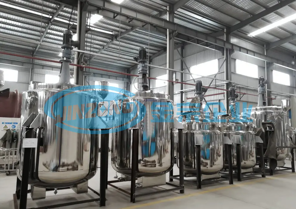 Stainless Steel 304 316L Reaction Tanks Reactor Capacity 50 to 40000 L