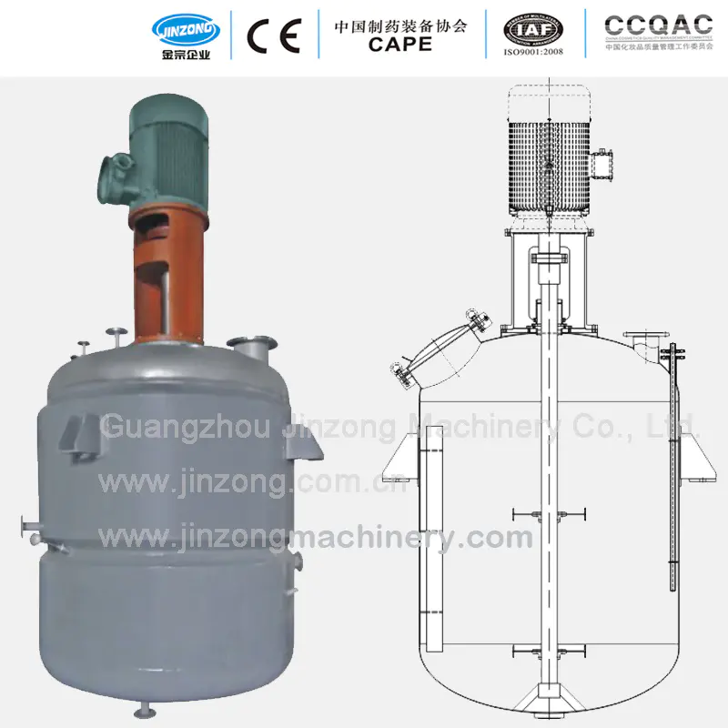 Sanitary Mixing Vessel Electric Steam Heating Pressure Tank