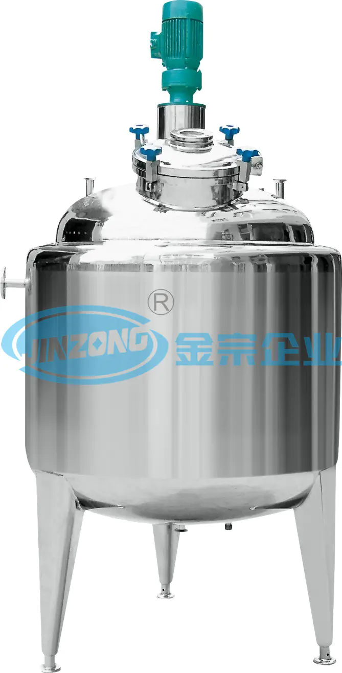 Sanitary Food Grade Stainless Steel Reactor Jacketed Mixing Tanks