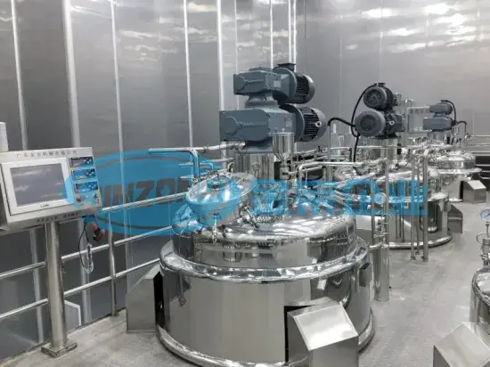 Syrup Mixing Storage Tank Mixer Manufacturing Plant Liquid Equipment