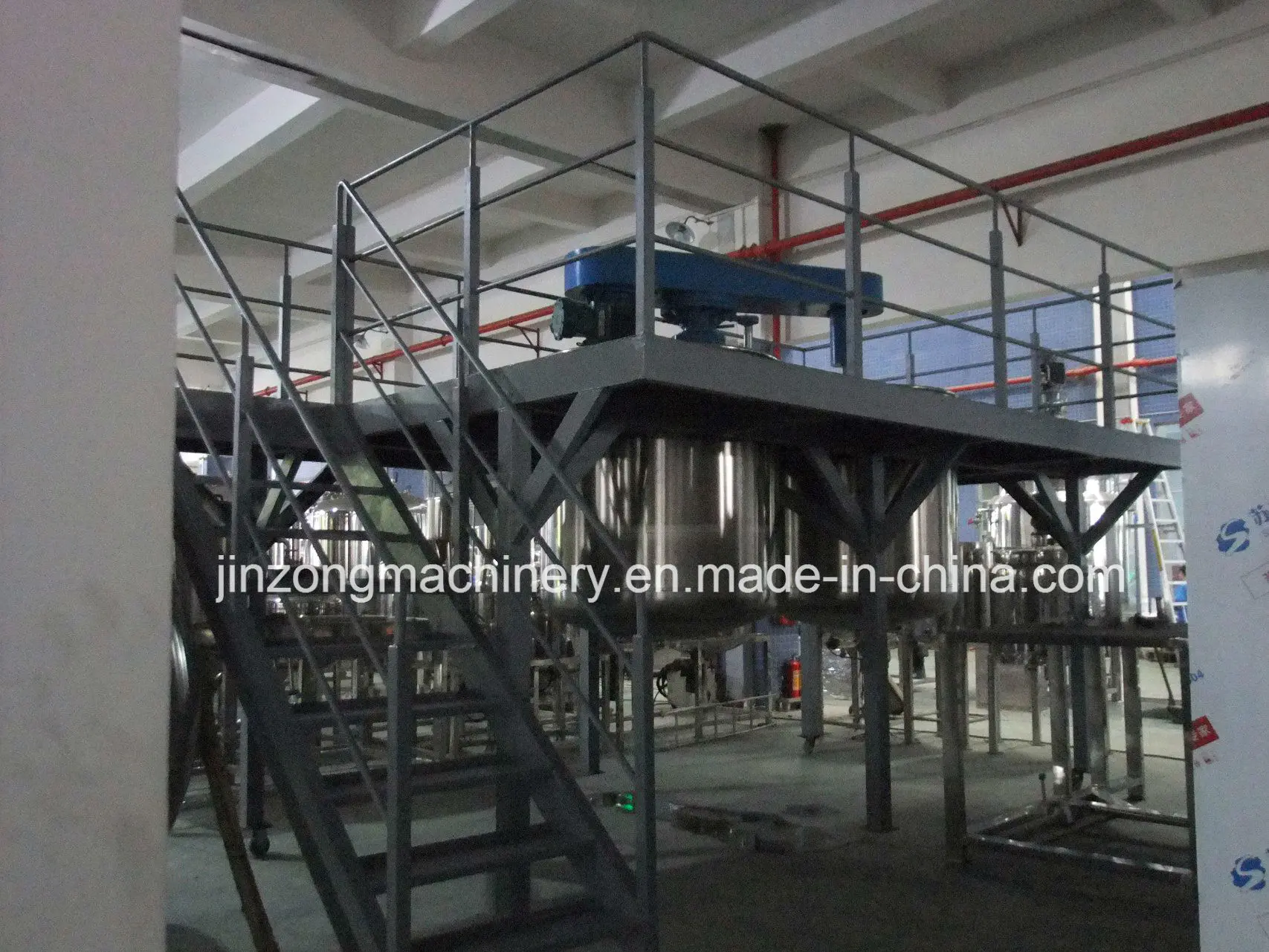 Guangzhou Jinzong Paint Dissolver Mixing Machine with Platform