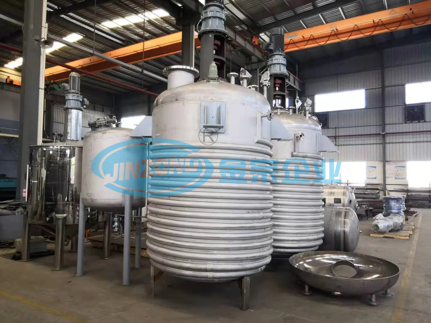 Stainless Steel Reactor with Limpet Coils Industrial Process Reactors Fabricator