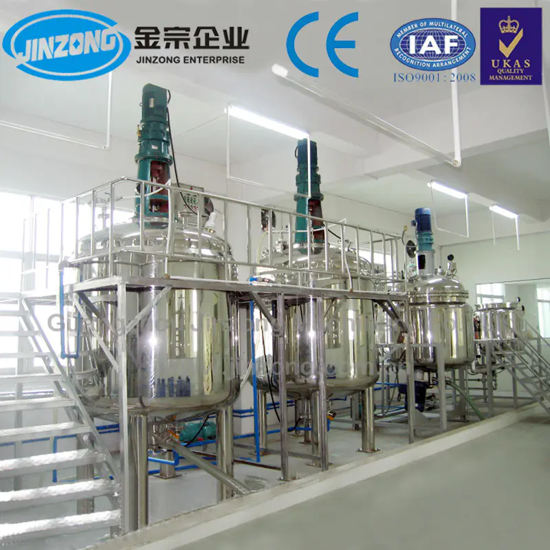 Automatic Ointment Cream Emulsifying Mixing Machine with Homogenizer Manufacturer