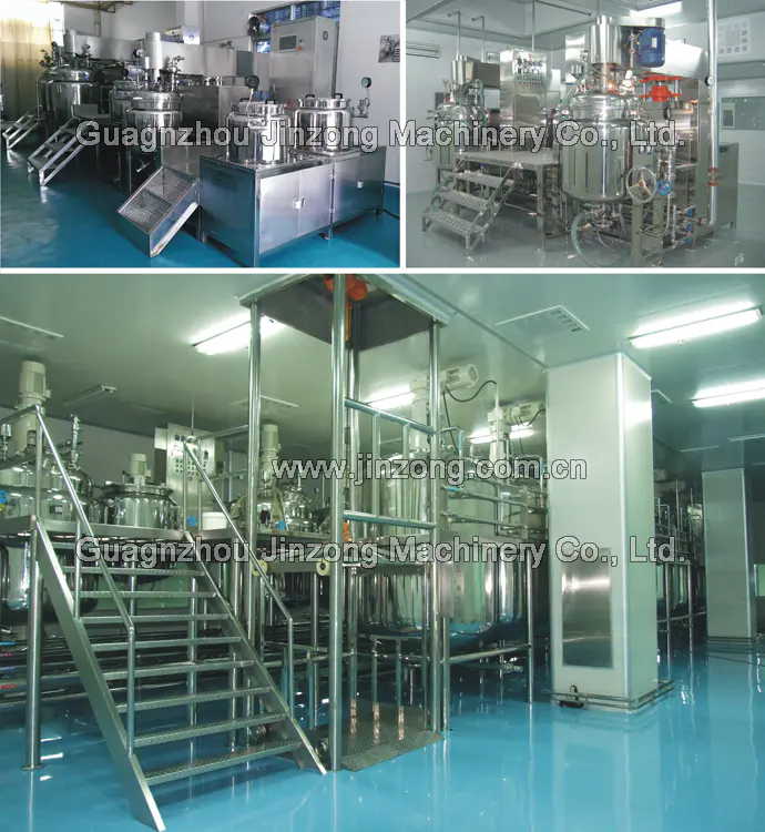 Automatic Ointment Manufacturing Plant Emulsifying Mixing Tanks