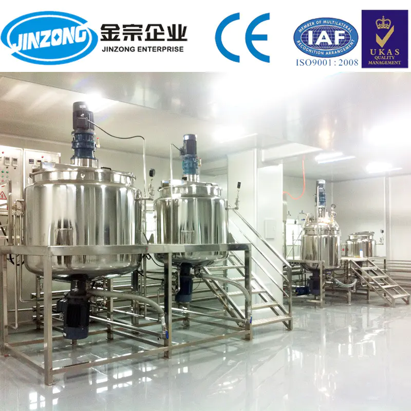 Customized Vacuum Emulsifying Cream Liquid Mixing Machine
