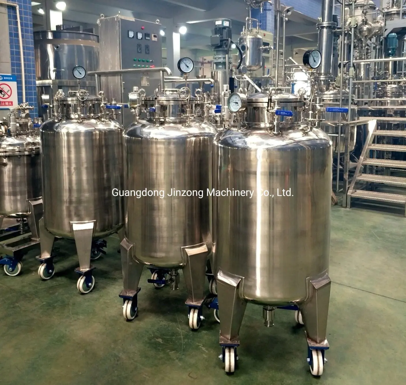 Biological Injection Mobile Tank Storage Tanks Customized Pressure Vessel Insulation Aseptic Storage Tank
