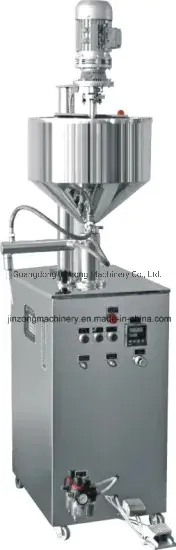 Semi Automatic Ration System Paste Filling Machine with Mixer for Chilli Tomato Sesame Mayonnaise Salad