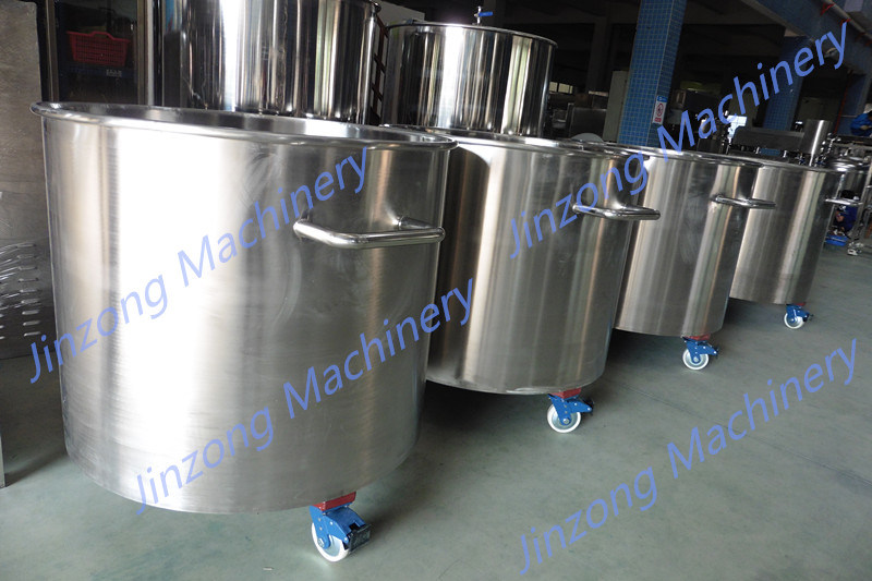 Customized Moveable Stainless Steel Tank with Rolling Wheels