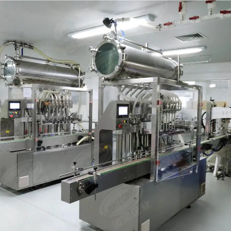 Jinzong Machinery filling cosmetic manufacturing equipment online for nanometer materials