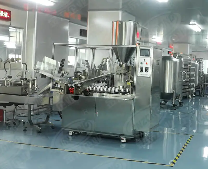 Food and beverage automatic hose filling and sealing machinery