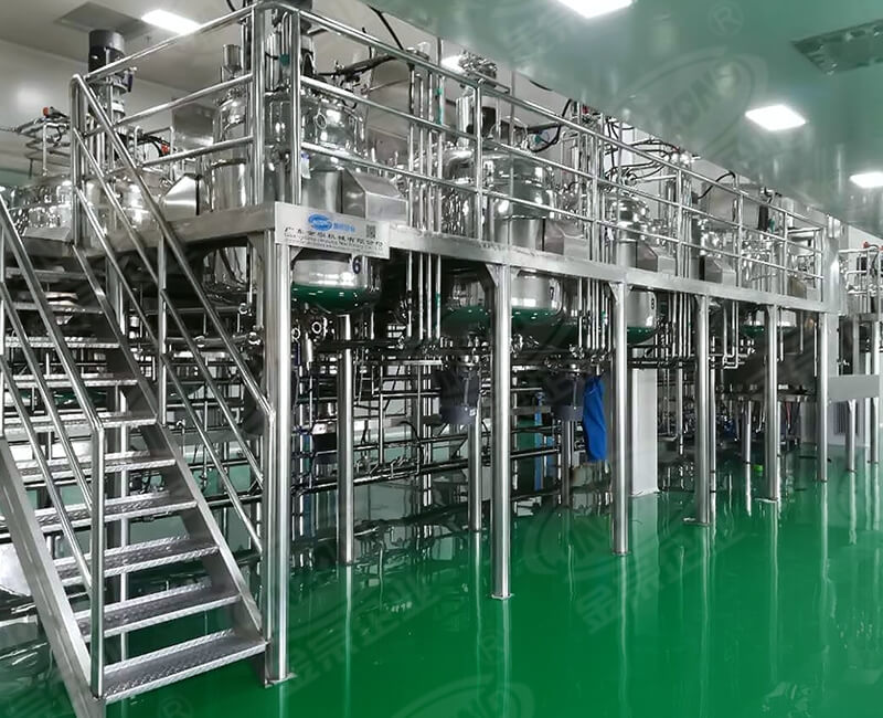 Shower gel production line
