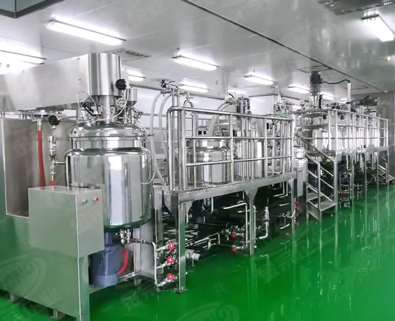Automatic cream production line