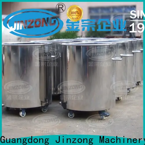 Jinzong Machinery latest bleach storage tanks factory for reflux