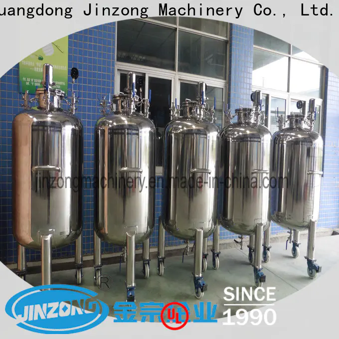 Jinzong Machinery high-quality stainless storage tanks manufacturers for chemical industry