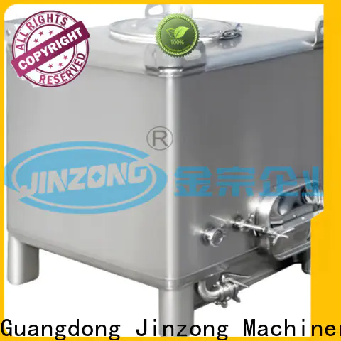 Jinzong Machinery double wall chemical storage tanks supply for reaction