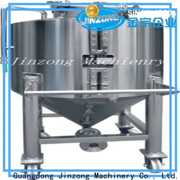 Jinzong Machinery sodium hypochlorite storage tanks suppliers for reaction