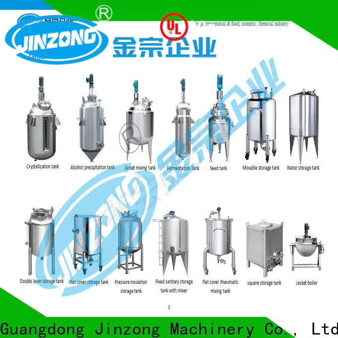 Jinzong Machinery custom pharmaceutical reaction reactors suppliers for The construction industry
