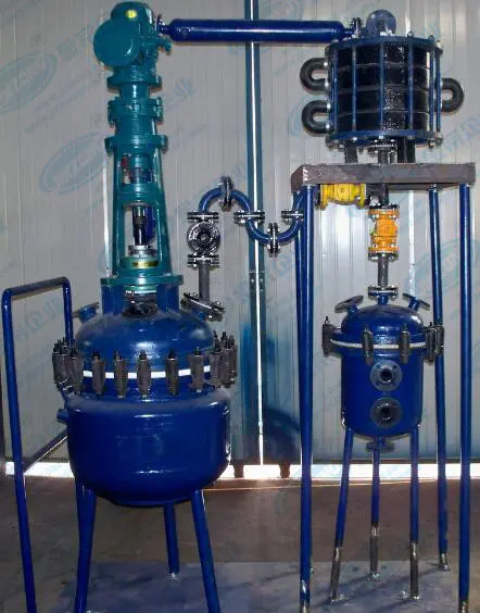 Anti-corrosion pilot glass-lined reactor