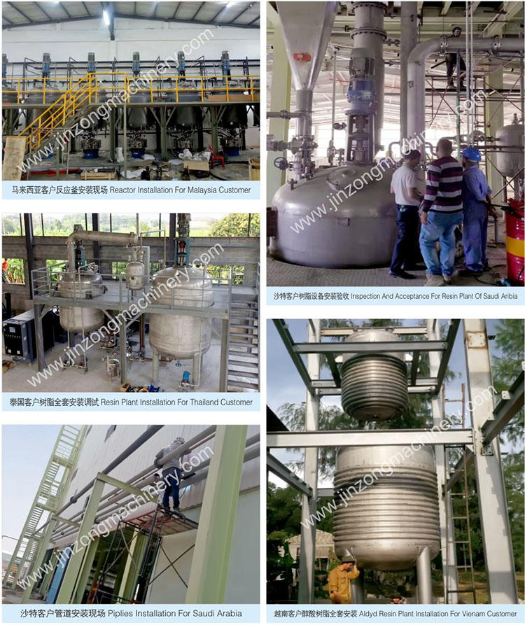 Jinzong Machinery stainless steel polyester resin reactor supply for distillation
