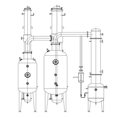 Low temperature distillation evaporation concentrator juice concentration machine