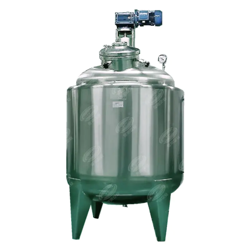 Stainless steel jacket mixing tank